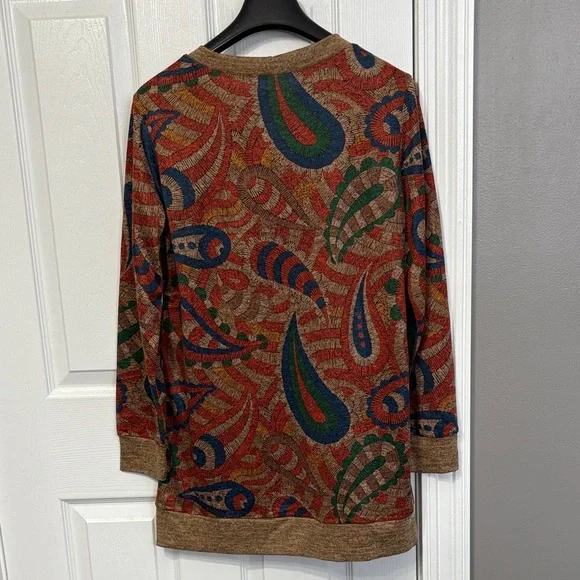Colorful Patterned Women's Cardigan - Picture 5 of 8